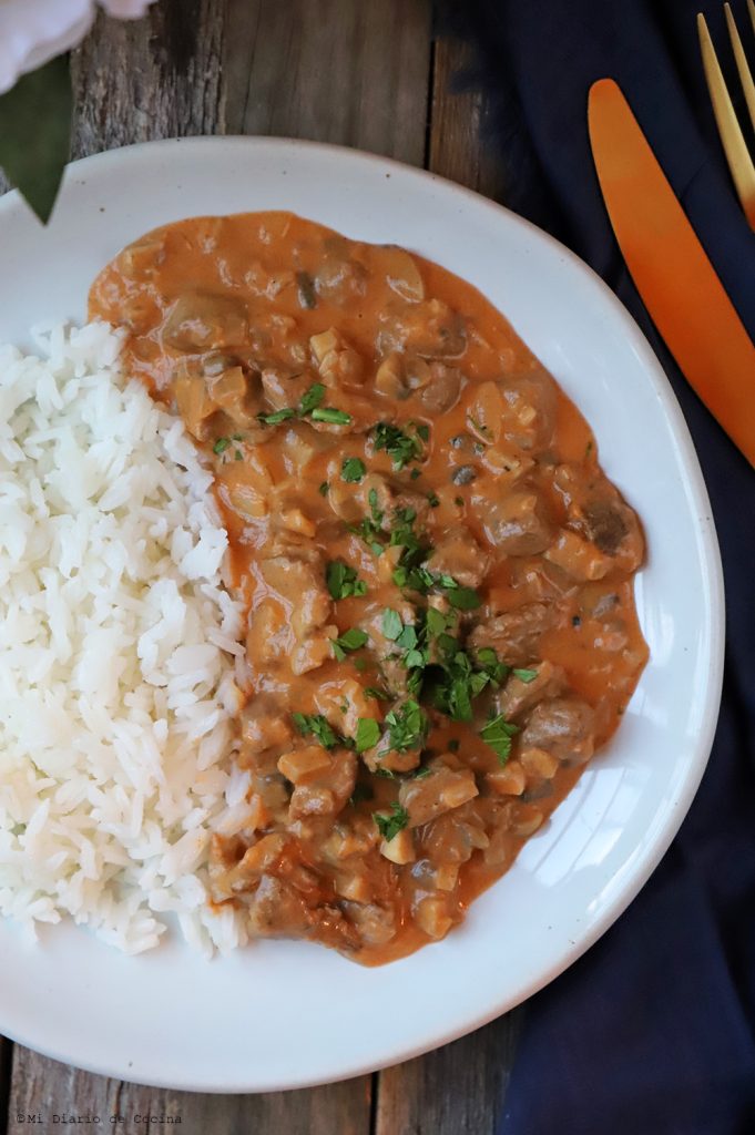 Stroganoff De Carne De Res Mi Diario De Cocina