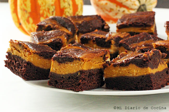 Brownie de cheesecake de zapallo – Mi Diario de Cocina