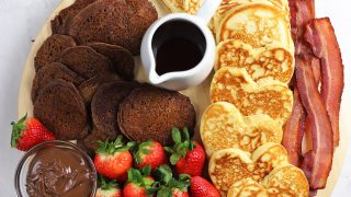 Máquina para hacer panqueques de relleno gigante - Haz un pastel de gofre o  sartén en cuestión de minutos - Añade rellenos para un delicioso desayuno