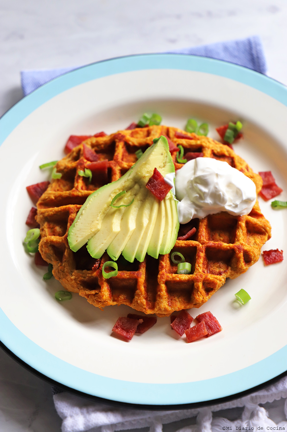 Waffles de papa camote – Mi Diario de Cocina