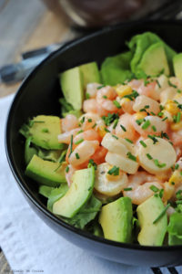 Ensalada de camaron y palmito