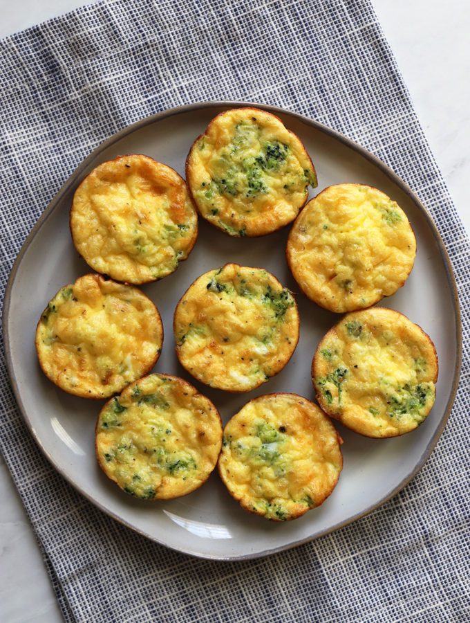 Muffins de huevo y brocoli