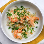 Shrimp with rice noodles